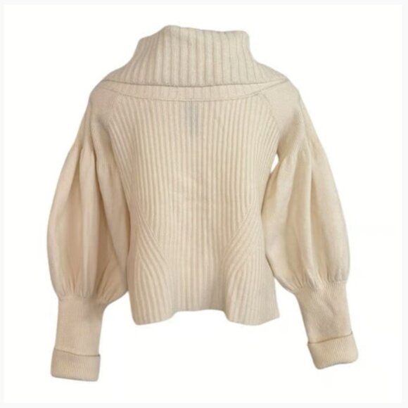 Brand New by Anthropologie The Tessa Off-The-Shoulder Puff-Sleeve Sweater - Picture 6 of 11